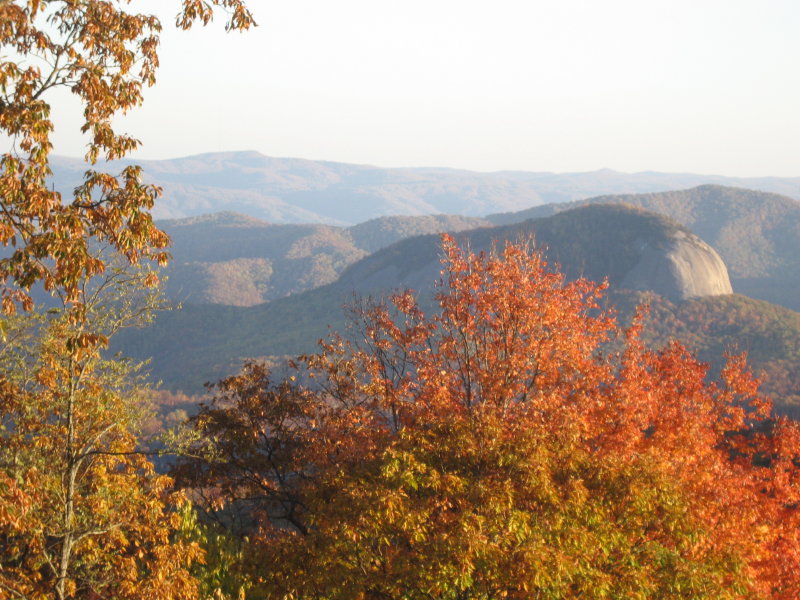 View of Looking Glass from the Blue Ridge Parkway.